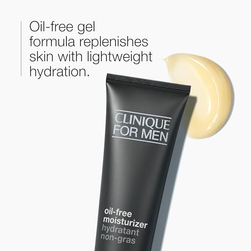 Buy now Clinique For Men Oil-Free Hydrating Face Moisturizer With Barley, Sunflower + Cucumber | For Oily Skin Types, 3.4 Fl Oz at indiglob india