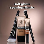 Buy now e.l.f. Smooth Swipe Foundation Brush, Face Makeup Brush For A Natural-Looking Finish, For Liquid & Cream Formulas, Vegan & Cruelty-Free at indiglob india