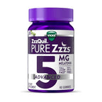 Buy now ZzzQuil Pure Zzzs Melatonin Gummies, Melatonin 5mg, Sleep Aid, with Chamomile & Lavender, Melatonin Sleep Gummies, Sleep Aids for Adults, Berry Flavored, 60 Sleep Gummies at indiglob india