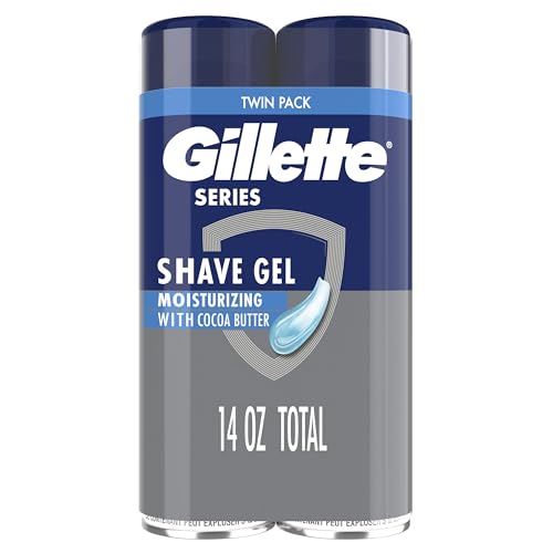 Buy now Gillette Series 3X Action Shave Gel, Moisturizing Twin Pack (7 Ounce Each) at indiglob india