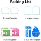 Buy now PCTC [4 pack] Lens+LCD Screen Protector Appliable for DJI Osmo Pocket 2 Camera, osmo pocket accessories 0.3mm 9H Hardness Ultra-Clear Tempered Glass Protector Film Guard Full Coverage Edge to Edge at indiglob india