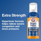 Buy now Simply Saline Extra Strength for Severe Congestion Relief Nasal Mist: 4.6oz 3-Pack at indiglob india