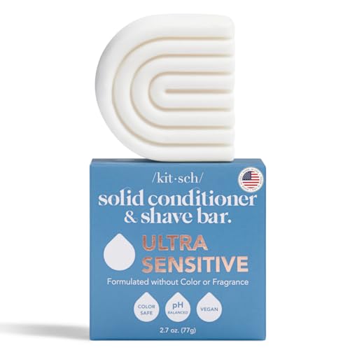 Buy now Kitsch 2-in-1 Ultra Sensitive Conditioner Bar & Shaving Soap for Sensitive Scalp & Skin Æ’?? Moisturizing & Anti-Irritation Bar Soap - Scent Free, 5 Ingredients Only - Made in USA - 2.7oz at indiglob india