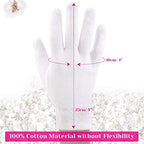 Buy now 100 Percent Cotton Gloves for Dry Hands Eczema, Selizo 10 Pairs White Cotton Gloves for Women Dry Hands Moisturizing Cosmetic Sensitive Irritated Skin Spa at indiglob india