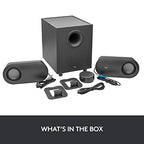 Buy now Logitech Z407 Bluetooth Computer Speakers with Subwoofer and Wireless Control, Immersive Sound, Premium Audio with Multiple Inputs, USB Speakers at indiglob india