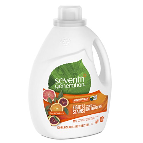 Buy now Seventh Generation Liquid Laundry Detergent, Fresh Citrus Scent, 90 oz (60 Loads) at indiglob india