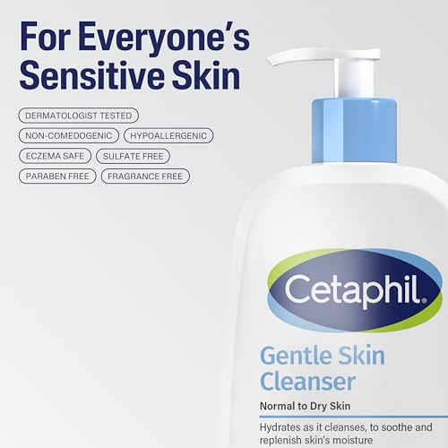 Buy now Cetaphil Face Wash, Hydrating Gentle Skin Cleanser for Dry to Normal Sensitive Skin, 16 oz + Travel Size Moisturizing Lotion 2 oz at indiglob india
