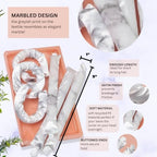 Buy now Kitsch Satin Pillow Rollers -Heatless Hair Curler, Hair Rollers, Heatless Curls Overnight, Flexible Curling Rods for Long &Short Hairs, Flexi Rod Curlers to Sleep in, Overnight Blowout Rods-6pc Marble at indiglob india