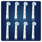 Buy now Braun Oral-B 4210201320180 Sensitive Clean Toothbrush Heads for Our Gentle Cleaning, in Letterbox Packaging Pack of 8 at indiglob india