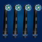 Buy now Oral-B Crossaction Electric Toothbrush Replacement Brush Head Refills, Black , 4 Count (Pack of 1) at indiglob india