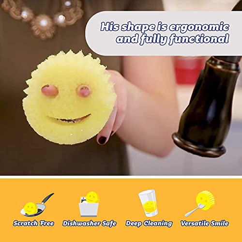 Buy now Scrub Daddy Sponge - Lemon Fresh Scent - Scratch-Free Multipurpose Dish Sponge - BPA Free & Made with Polymer Foam - Stain & Odor Resistant Kitchen Sponge (1 Count) at indiglob india