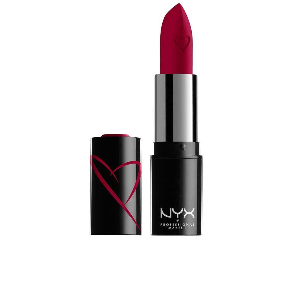 Buy now NYX PROFESSIONAL MAKEUP Shout Loud Satin Lipstick, Infused With Shea Butter - Hot In Here (Burnt Red) 0.12 Ounce (Pack of 1) Opinionated at indiglob india
