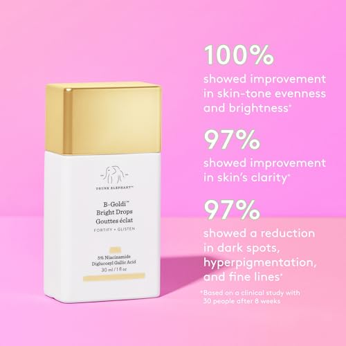 Buy now Drunk Elephant B-Goldi Bright Drops - 30 ml/1 fl oz - Illuminating Color Serum Drops - Clean Clinical Skincare - Cruelty-Free - Dermatologist-Tested - Free of Essential Oils, Silicones, and Fragrance at indiglob india