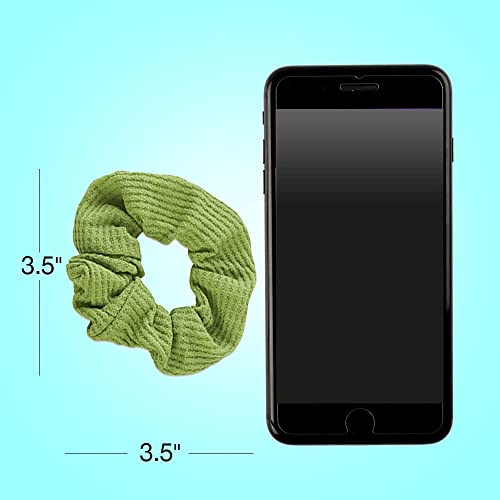 Buy now Scunci by Conair The Original Scrunchie Waffle Knit Scrunchies in Navy, White, Red, Blue, Grey and Black, Hair Ties for Women, 6 Count at indiglob india