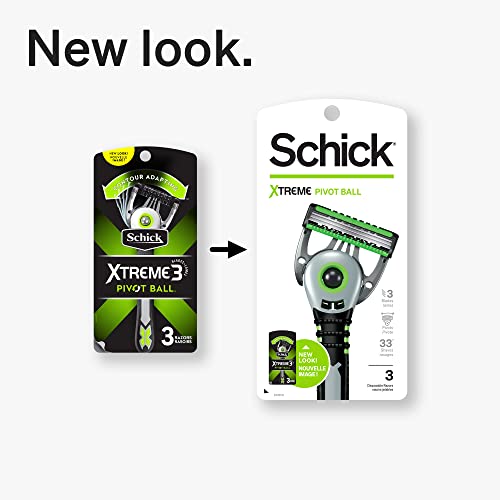 Buy now Schick Xtreme Pivot Ball Razor — Disposable Razors Men, Pivot Razor, Schick Pivot Ball, 3 Count at indiglob india