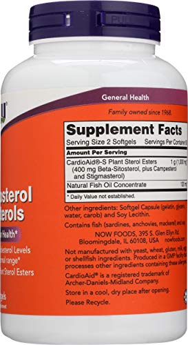 Buy now NOW FOODS SPO Beta-Sitosterol Plant Sterols with Fish Oil, 180 Count at indiglob india