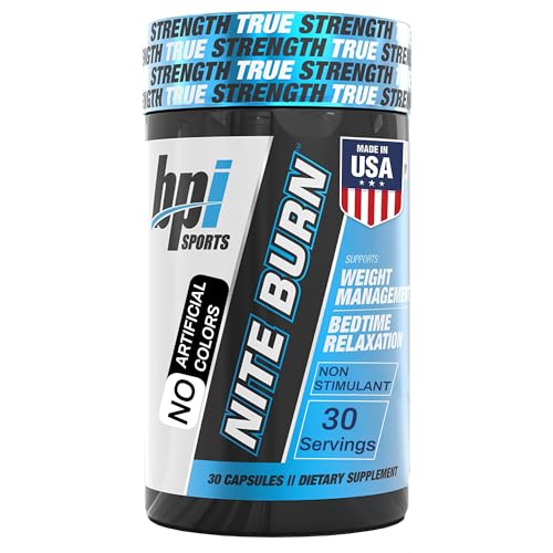 Buy now BPI Sports Nite Burn Fat Burner for Women & Men - Bed Time Fat Burner & Sleep Support â€“ Nighttime Relaxation & Metabolism Booster â€“ Keto Friendly, Weight Loss â€“ 30 Servings â€“ 640mg, Capsules at indiglob india