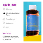 Buy now Good Molecules Glycolic Exfoliating Toner - Hyaluronic and Glycolic Acid Daily Toner for Face - Cleansing Facial Exfoliant for Glowing Even Skin Tone, Skin Care at indiglob india