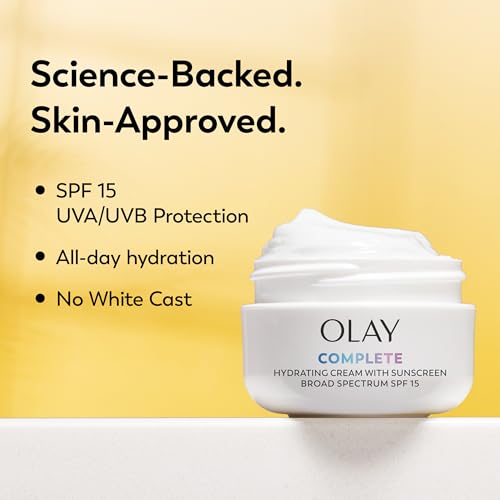 Buy now Olay Face Moisturizer Complete All Day UV Moisture Cream with Sunscreen SPF 15, Normal Skin, 2 Fl Oz (Pack of 3) at indiglob india