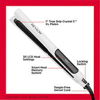 Buy now REVLON Crystal C + Ceramic Digital Hair Flat Iron | Long-Lasting Shine and Less Frizz, (1 in) at indiglob india