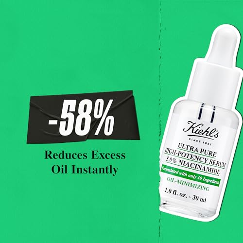 Buy now Kiehl's Ultra Pure High-Potency 5.0% Niacinamide Serum, Concentrated Face Serum for Oily Skin, Reduces Excess Oil and Shine, Helps Minimize Imperfections for a Natural Glow, Paraben-Free - 1 fl oz at indiglob india