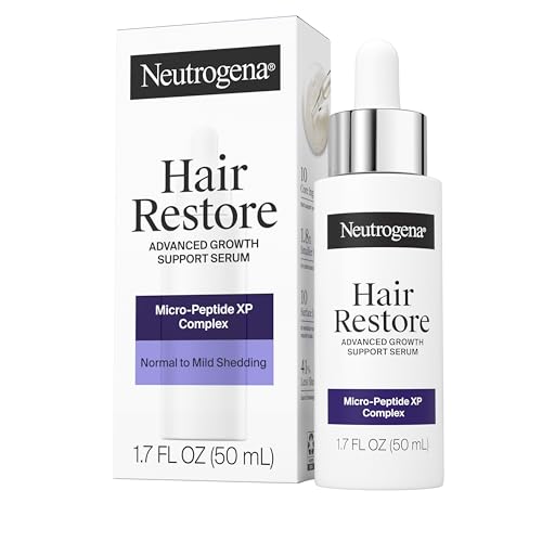 Buy now Neutrogena Hair Restore Advanced Growth Support Serum, Hair & Scalp Treatment with Micro-Peptide XP Complex to Revitalize Roots, Nourish Scalp, & Enhance Visible Hair Density, 1.7 fl. oz at indiglob india