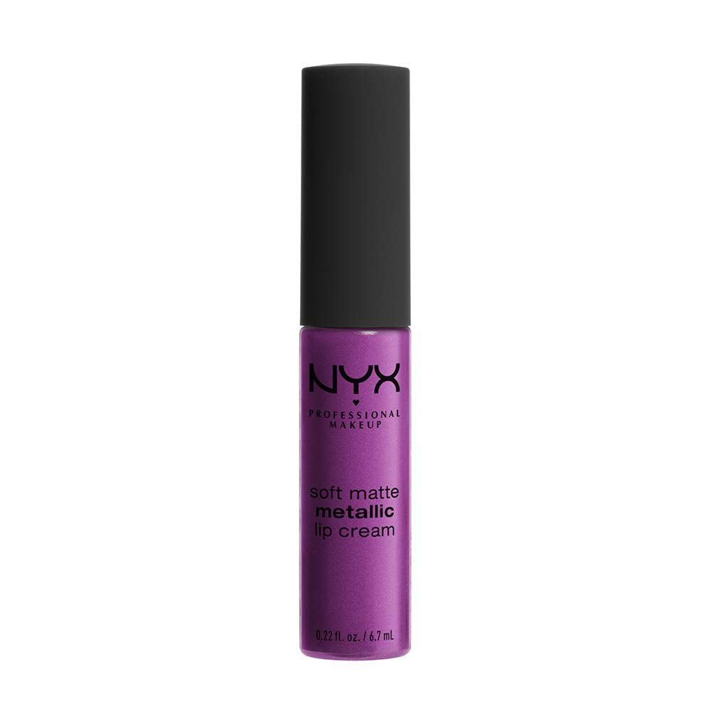 Buy now NYX PROFESSIONAL MAKEUP Soft Matte Metallic Lip Cream, Liquid Lipstick - Madrid (Cranberry Red) 0.22 Fl Oz (Pack of 1) Seoul at indiglob india