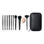 Buy now e.l.f. Full Face & Eye Makeup Brush Set with Travel Case, 11 Face & Eye Brushes For Creating A Full Face Makeup Look, Vegan & Cruelty-Free at indiglob india