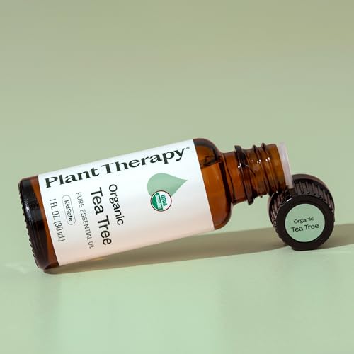 Buy now Plant Therapy Organic Tea Tree Oil (Melaleuca) 100% Pure, USDA Certified Organic, Undiluted, Natural Aromatherapy, Therapeutic Grade 30 mL (1 oz) at indiglob india
