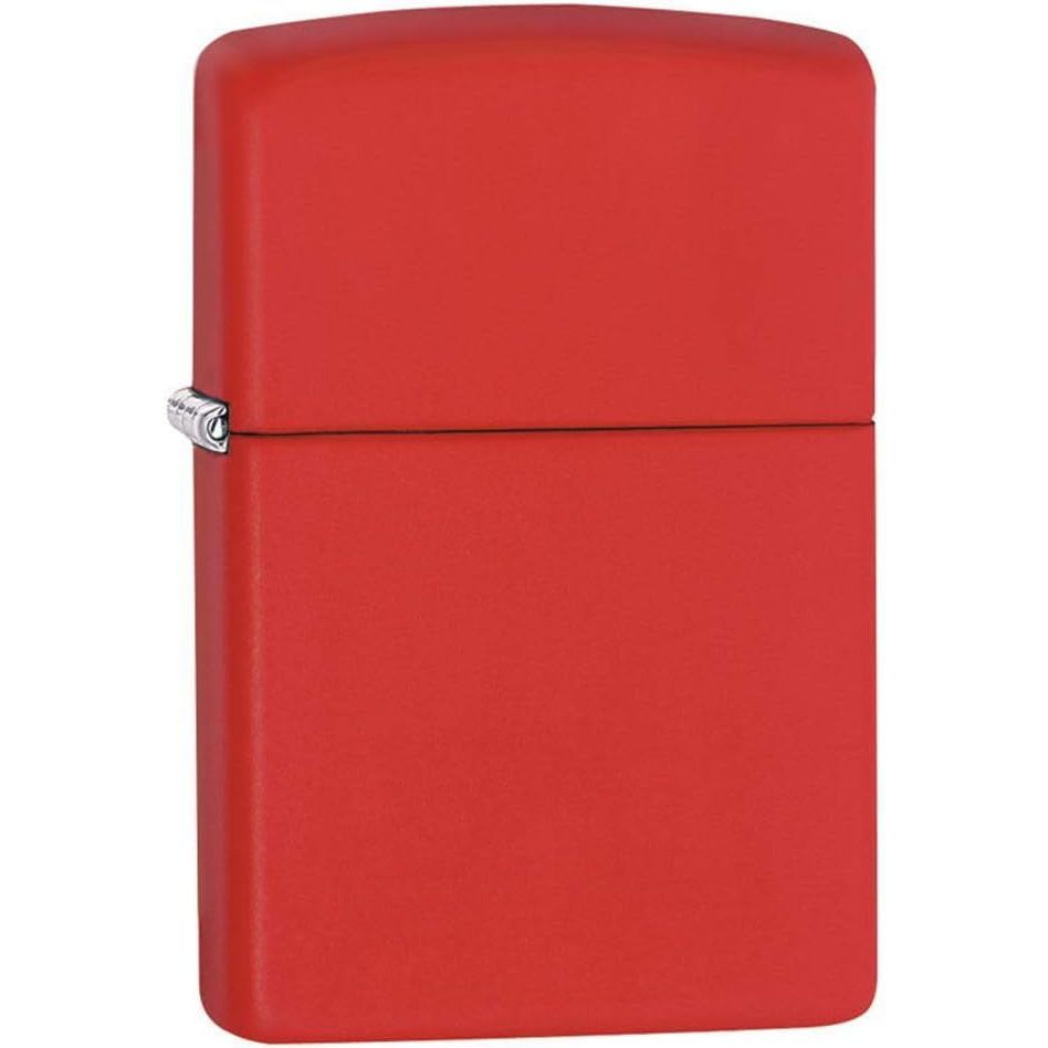 Buy now Zippo 218 Classic Black Matte Pocket Lighter Red No Logo at indiglob india