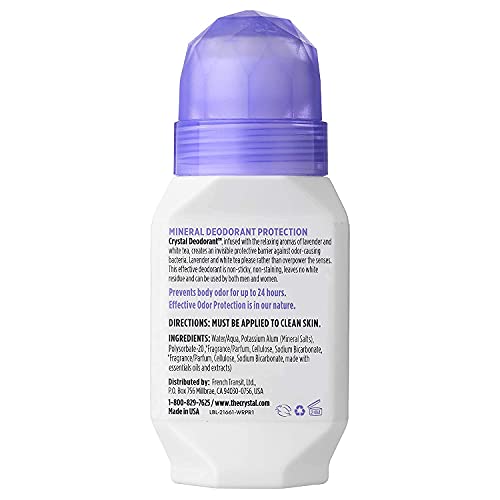 Buy now CRYSTAL Deodorant Mineral Deodorant Roll-On, Lavender & White Tea 2.25 oz (Pack of 5) SG_B002F8I8VS_US at indiglob india