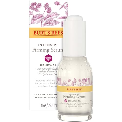 Buy now Burt's Bees Renewal Intensive Firming Serum With Natural Retinol Alternative and Hyaluronic Acid, Powerful Anti-Aging Ingredients, 98.6 Percent Natural-Origin Skin Care, 1 fl. oz. Bottle at indiglob india