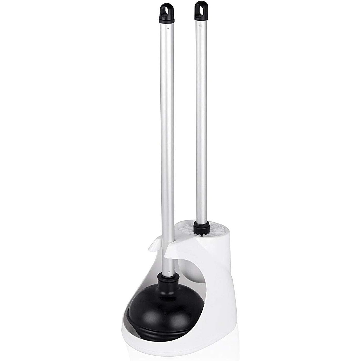 Buy now NEIKO 60166A Toilet Plunger with Patented All-Angle Design, Heavy-Duty Toilet Bowl Plunger with Aluminum Handle, Bathroom Necessity, Black, 1-Pack Set: 3 Piece Caddy Set at indiglob india