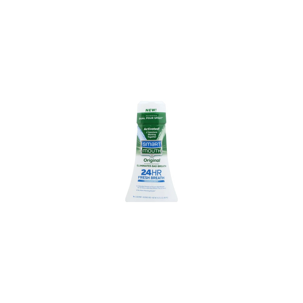 Buy now SmartMouth Original Activated Mouthwash - Adult Mouthwash for Fresh Breath - Oral Rinse for 24-Hour Bad Breath Relief with Twice Daily Use - Fresh Mint Flavor, 16 fl oz at indiglob india