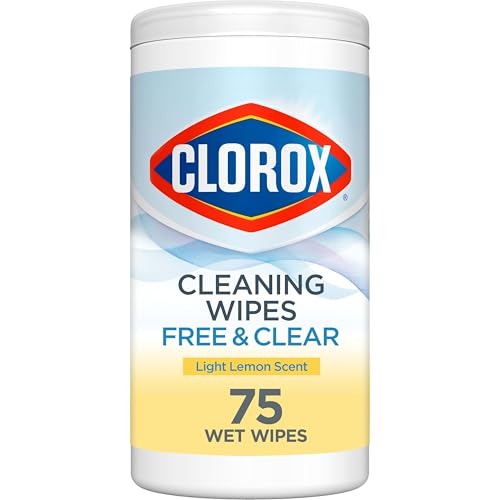 Buy now Clorox Free & Clear Cleaning Wipes, Light Lemon Scent, 75 Count (Package May Vary) at indiglob india