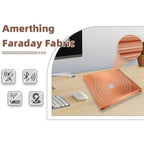 Buy now Amerthing Pure Copper Faraday Fabric RF & LF Electromagnetic Fields Gold Color Blocking Fabric 2 Meters (78"x43" inch) at indiglob india