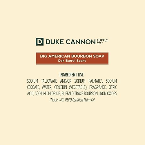 Buy now Duke Cannon Supply Co. Big Brick of Soap Bar for Men Big American Bourbon (Charred Oak Barrel Scent) - Extra Large, All Skin Types, 10 oz. (3 Pack) at indiglob india