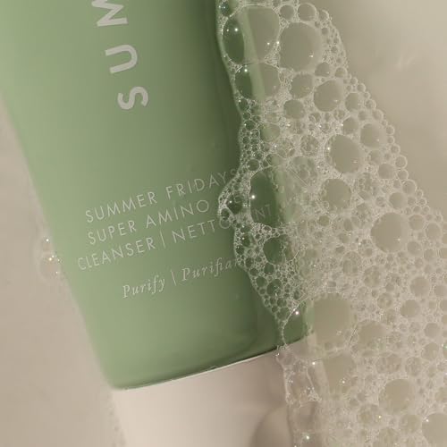 Buy now Summer Fridays Super Amino Gel Cleanser - Gentle Face Cleanser + Makeup Remover - Helps to Calm Irritation, Balance pH, Nourish Skin + Restore Moisture (5 Fl Oz) at indiglob india