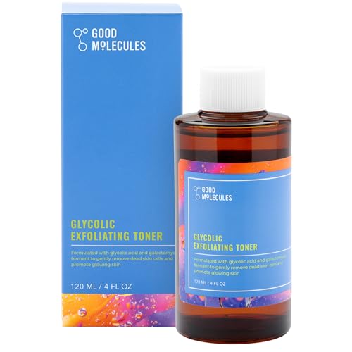Buy now Good Molecules Glycolic Exfoliating Toner - Hyaluronic and Glycolic Acid Daily Toner for Face - Cleansing Facial Exfoliant for Glowing Even Skin Tone, Skin Care at indiglob india