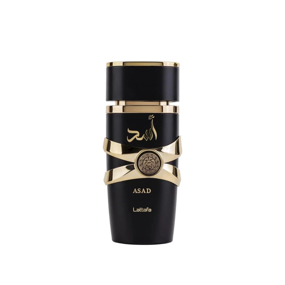Lattafa Perfumes Asad for Unisex Eau de Parfum Spray, 0.4 Ounce (12ML)
