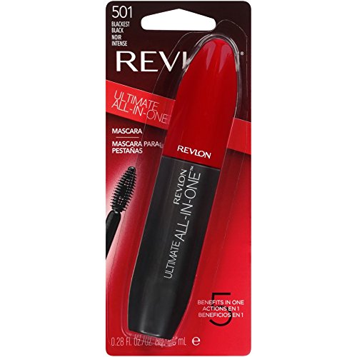 Buy now Revlon Mascara, All-in-One Eye Makeup, Volumizing & Lifting Mascara, No Clump, Smudge Proof, Flake Proof, 501 Blackest Black, 0.28 Fl Oz at indiglob india