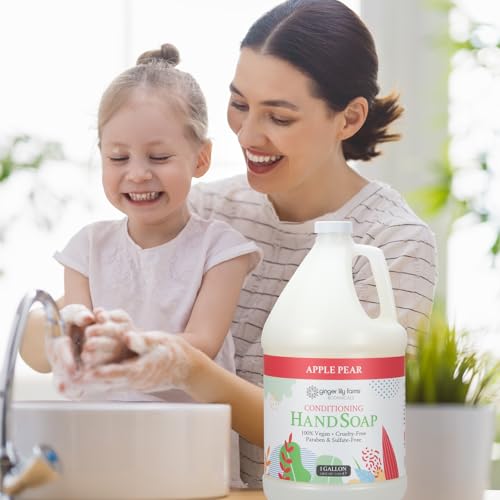 Buy now Ginger Lily Farms Botanicals All-Purpose Liquid Hand Soap Refill, 100% Vegan & Cruelty-Free, Apple Pear Scent, 1 Gallon (128 fl. oz.) at indiglob india