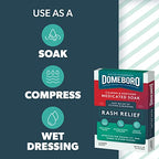 Buy now Domeboro Medicated Soak Rash Relief (Burowâ€™s Solution), 12 Count (Pack of 1) - Packaging May Vary at indiglob india