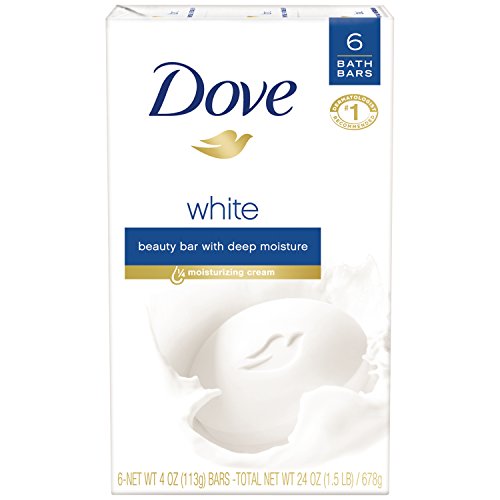 Buy now Dove Beauty Bar, White 4 oz, 6 Bar, Blue, Unscented, 24 Oz at indiglob india