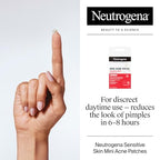 Buy now Neutrogena Mini Acne Patches for Sensitive Skin, Small Hydrocolloid Acne Spot Treatment Reduces the Look of Blemishes in 6-8 Hours, Gentle Non-Medicated Blemish Patches, 36 ct at indiglob india