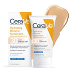 Buy now CeraVe Hydrating Mineral Sunscreen SPF 30 with Sheer Tint, Tinted Mineral Sunscreen with Zinc Oxide & Titanium Dioxide, Blends Seamlessly For Healthy Glow, Deep, 1.7 Oz at indiglob india