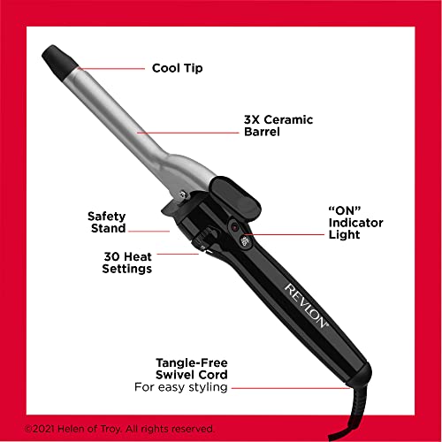 Buy now Revlon Perfect Heat Triple Ceramic Curling Iron | For Silky Smooth Tight Curls (3/4 in) at indiglob india