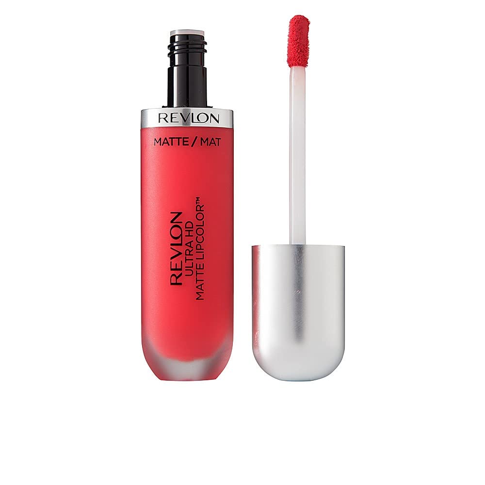 Buy now REVLON Ultra HD Matte Lipcolor, Velvety Lightweight Matte Liquid Lipstick in Pink, Addiction (610), 0.2 oz Red Coral 0.2 Ounce (Pack of 1) Ultra HD Matte at indiglob india