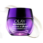 Buy now Olay Retinol Night Cream for Women, MAX, Anti-Aging Face Mousturizer, Fragrance-Free, Non Greasy - Anti-Wrinkle, Smooth Fine Lines, Hydrating Skin Care - Triple Collagen Cream, Niacinamide, 1.7oz at indiglob india