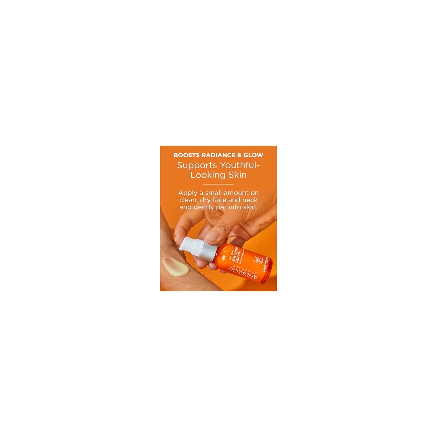 Buy now Andalou Naturals Turmeric + Vitamin C Enlighten Serum | Illuminating Face Treatment for Uneven Tone & Sun Damage | With Turmeric and Fruit Stem Cells | 1.1 fl oz at indiglob india